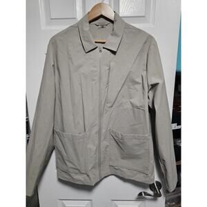 VRST Chore Jacket Mens L Beige Four Way Stretch Water Repellent